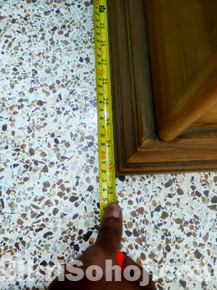 সেগুন কাঠের এল সোফা